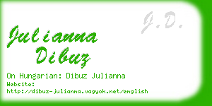 julianna dibuz business card